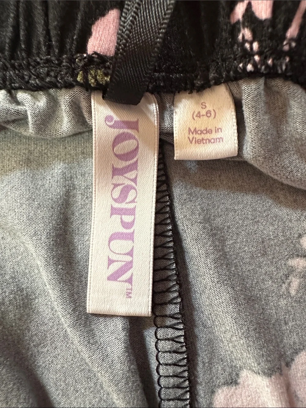 2 X $10 Women's Floral Black Pajama Pants - Comfortable Sleepwear